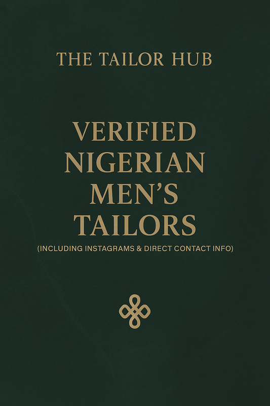40 NIGERIAN MEN'S Vendor & Tailor Directory & Contact info (2025 Edition)🇳🇬