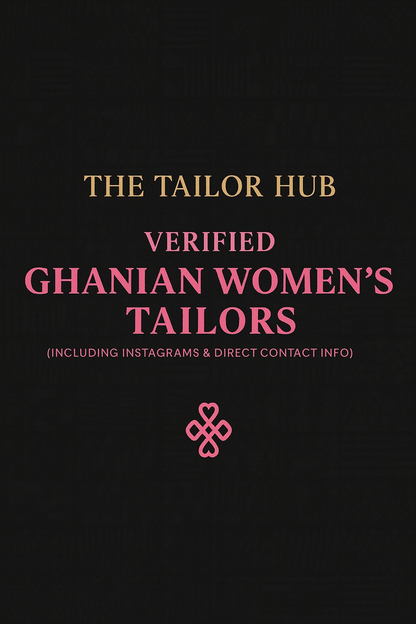 50 GHANA WOMEN'S Vendor & Tailor Directory & Contact info (2025 Edition)🇬🇭