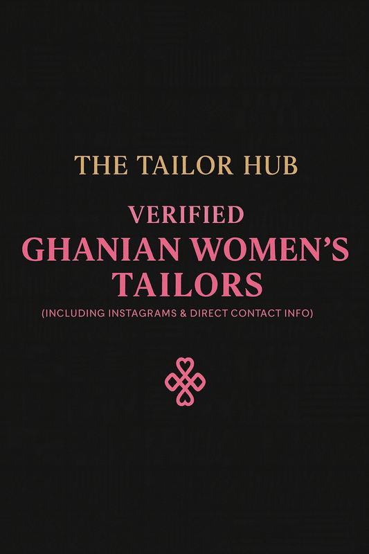 50 GHANA WOMEN'S Vendor & Tailor Directory & Contact info (2025 Edition)🇬🇭
